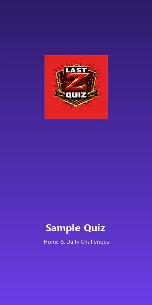 Last Z Quiz home screen